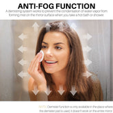 EMKE LM15 LED Bathroom Mirror with Shelf, Demister, 6500K